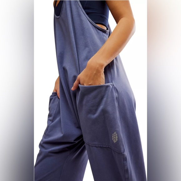 NWOT Free People FP Movement Hot Shot Onesie in Indigo Blue - Picture 6 of 13
